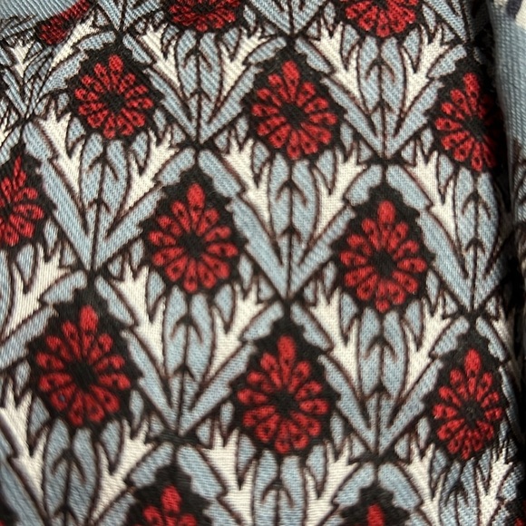 Loft Festival Floral and Blue Lightweight Scarf - Picture 8 of 8